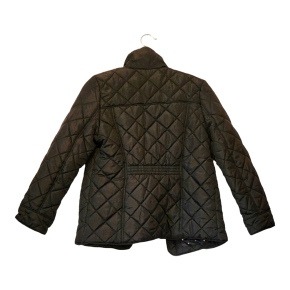Tommy Hilfiger black quilted jacket for girls classic warm chic - Picture 2 of 4